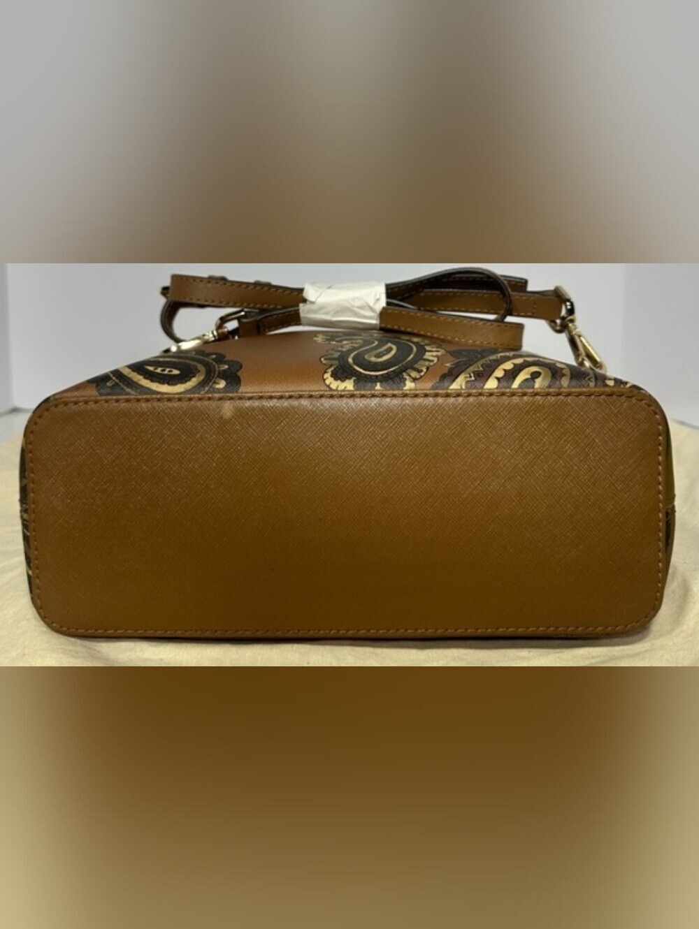 Michael Kors Emry Large North-South Tote Paisley Brown Multi Crossbody - Picture 4 of 9